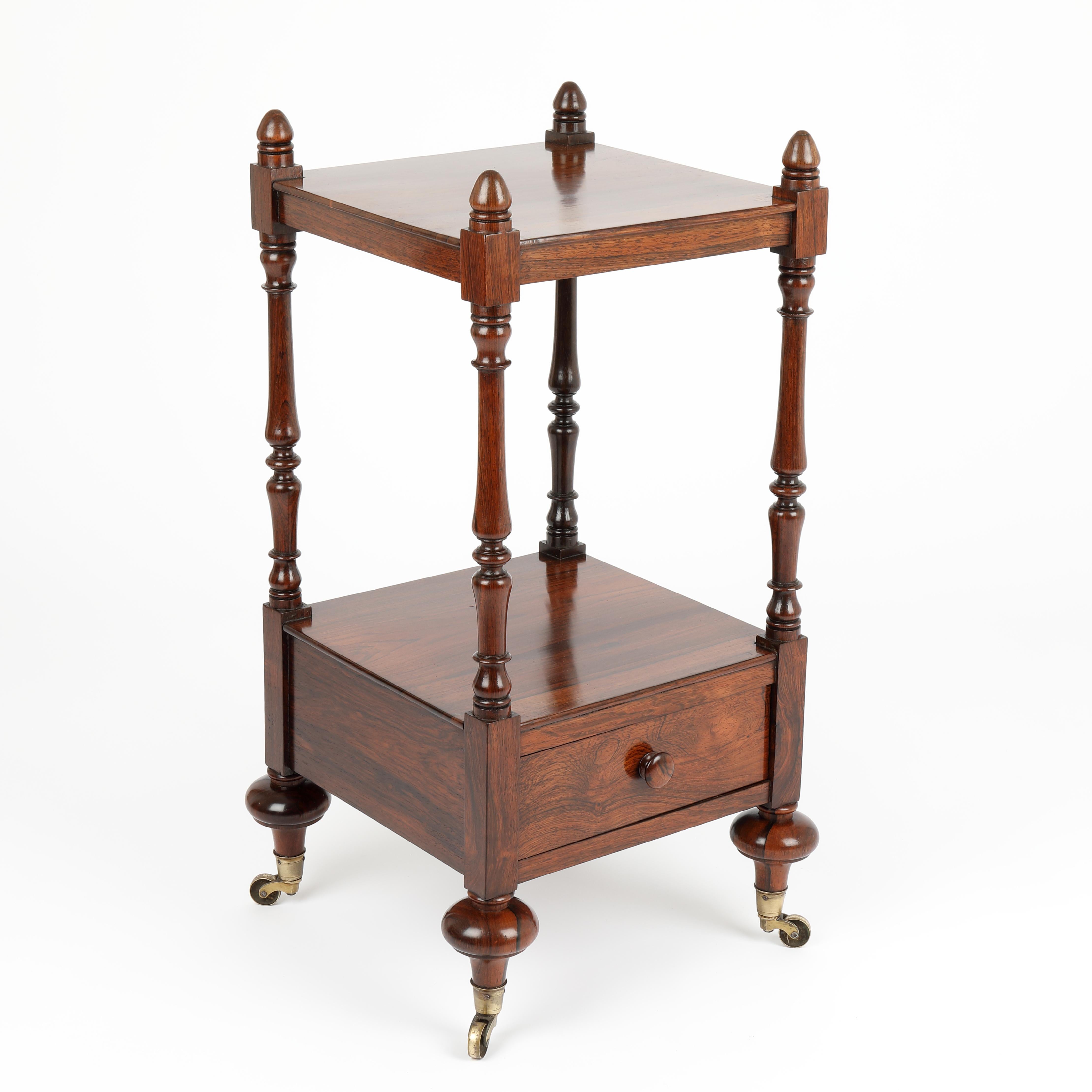 Regency Two Tier Rosewood Étagère In Good Condition In Folkestone, GB