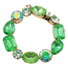 Vintage Regency Unmarked Lime Color Bracelet 1960s