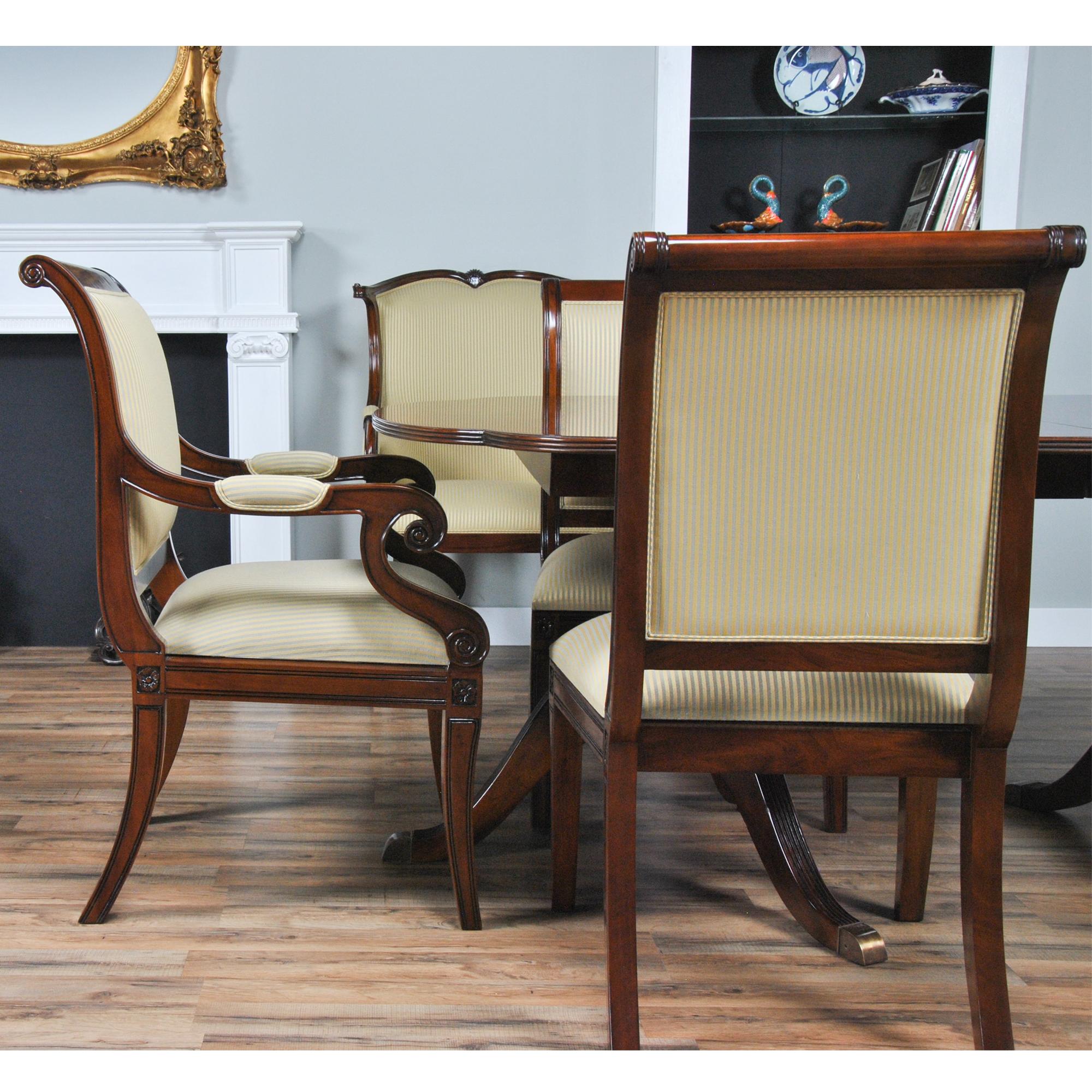 Regency Upholstered Chairs, Set of 10  For Sale 5