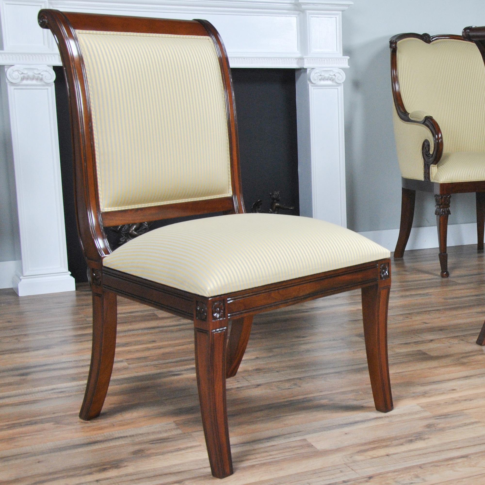 Regency Upholstered Chairs, Set of 10  For Sale 3