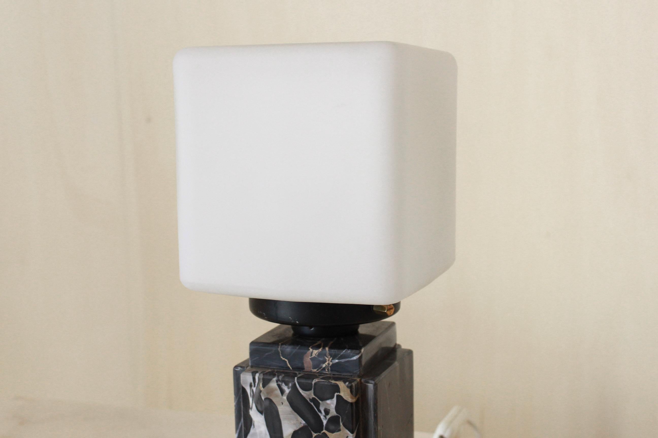 Vintage marble and gold Table Lamp from the 1970s 4