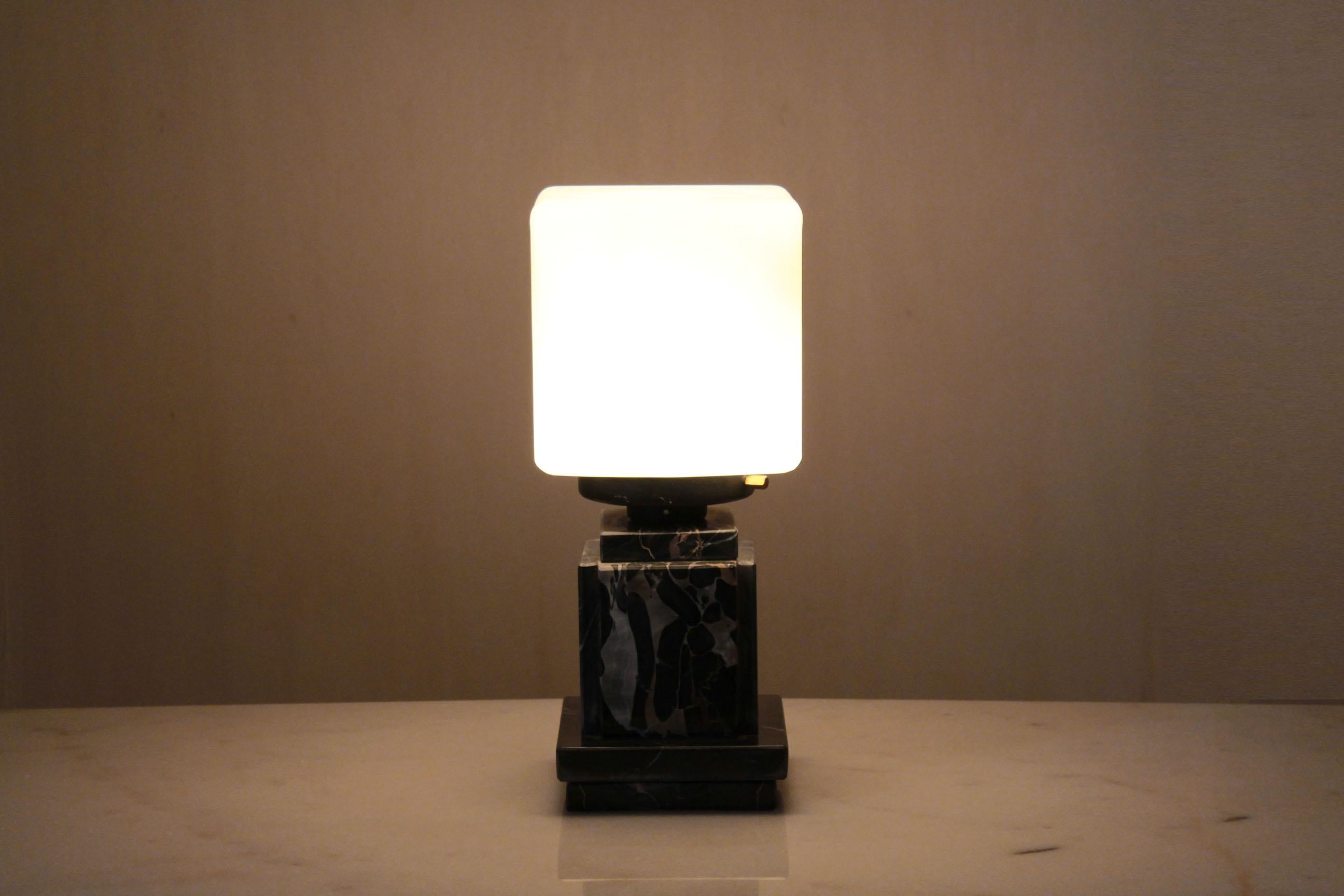 Regency Vintage marble and gold Table Lamp from the 1970s
