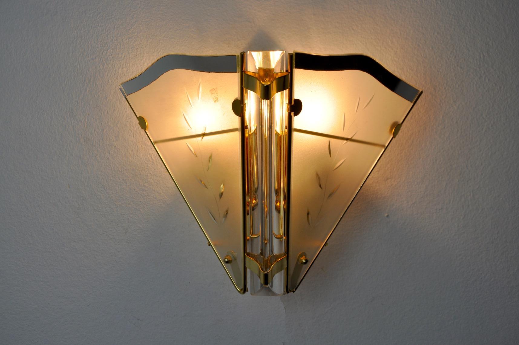 Italian Regency Wall Lamp, Italy, 1980 For Sale