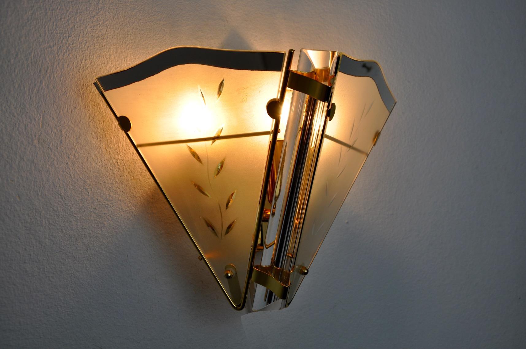 Late 20th Century Regency Wall Lamp, Italy, 1980 For Sale