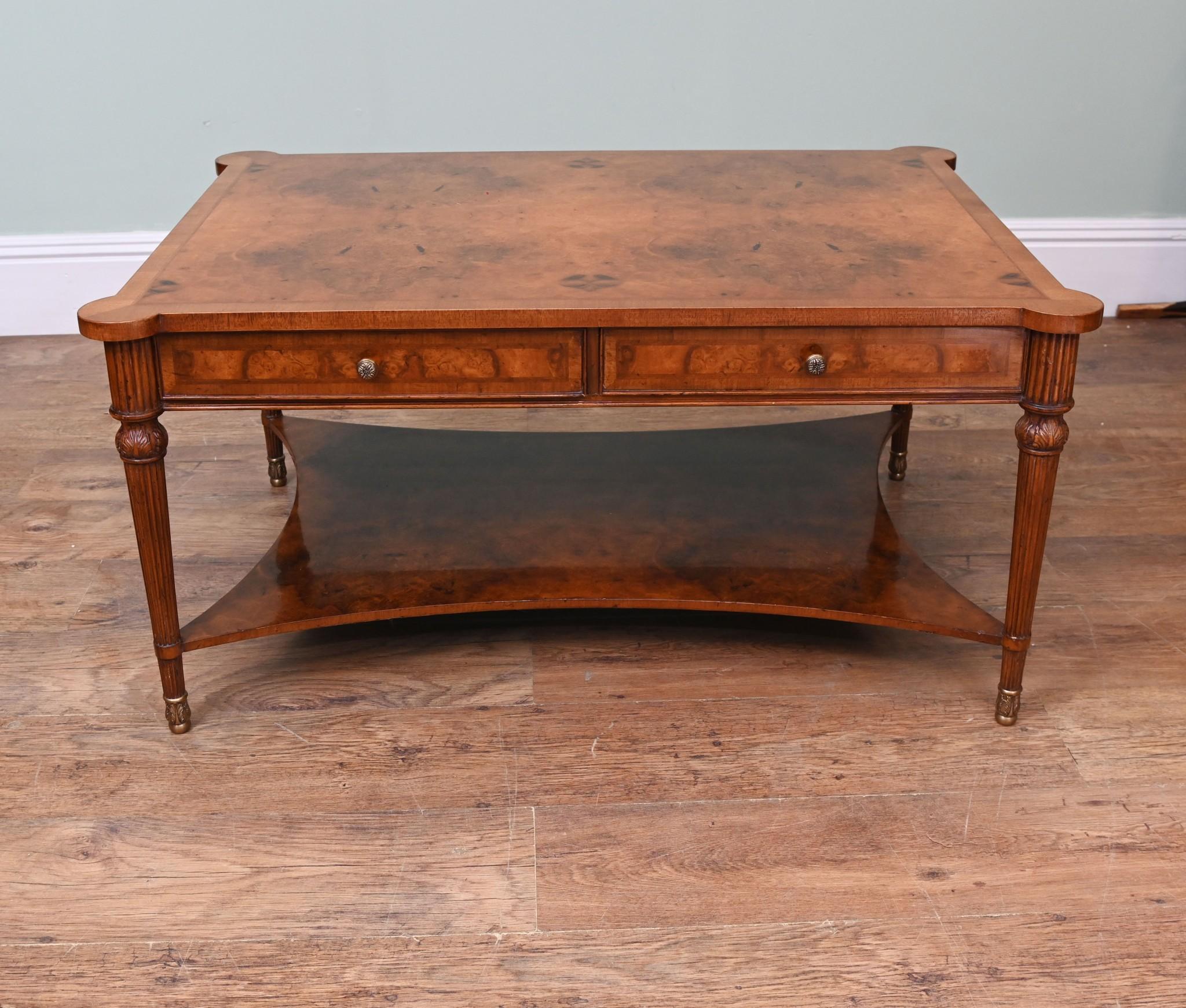 18th Century and Earlier Regency Walnut Coffee Table Partners Tables English Furniture