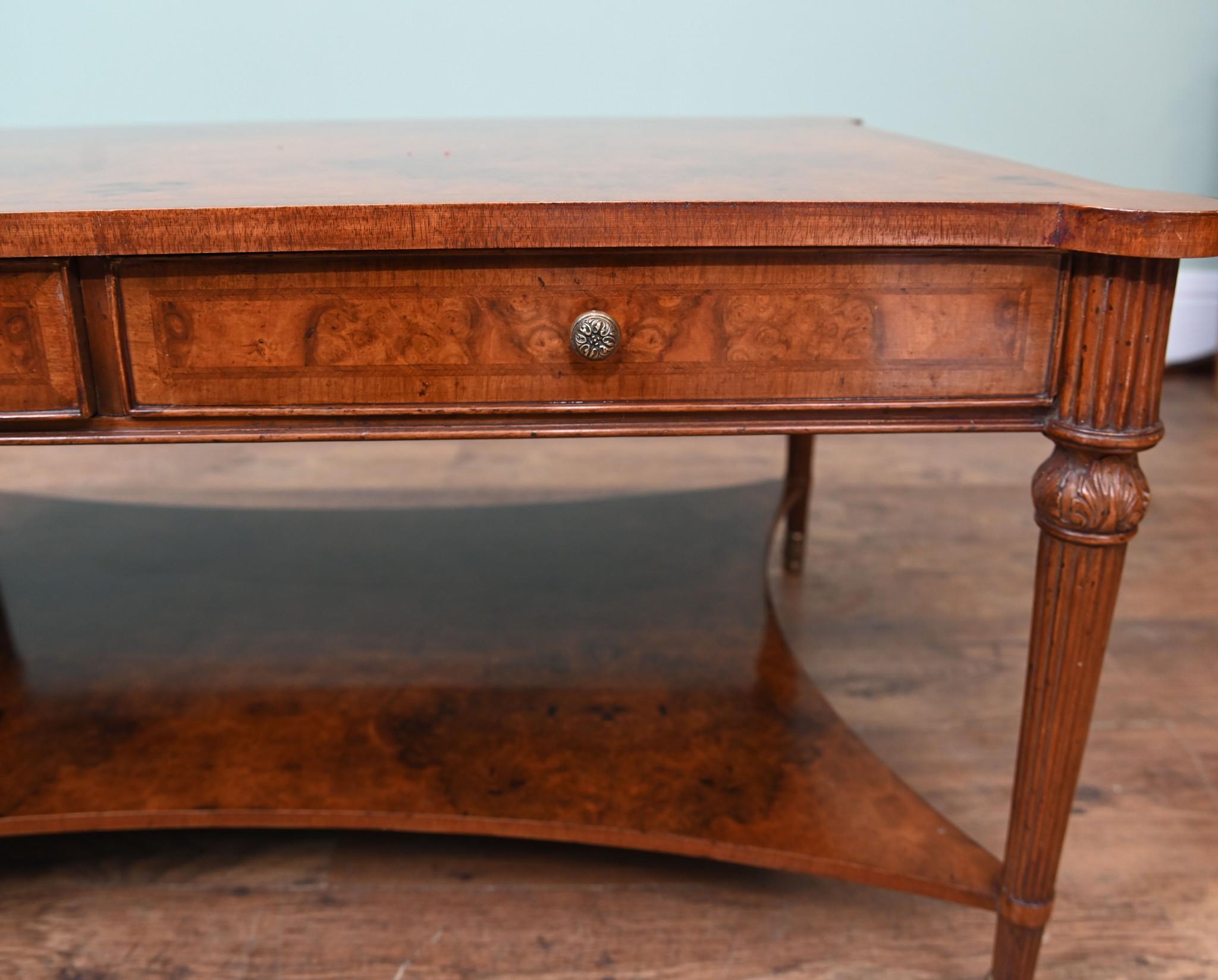Regency Walnut Coffee Table Partners Tables English Furniture 5