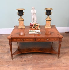 Regency Walnut Coffee Table Partners Tables English Furniture