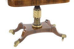 Regency Walnut Cross-Banded Card Table