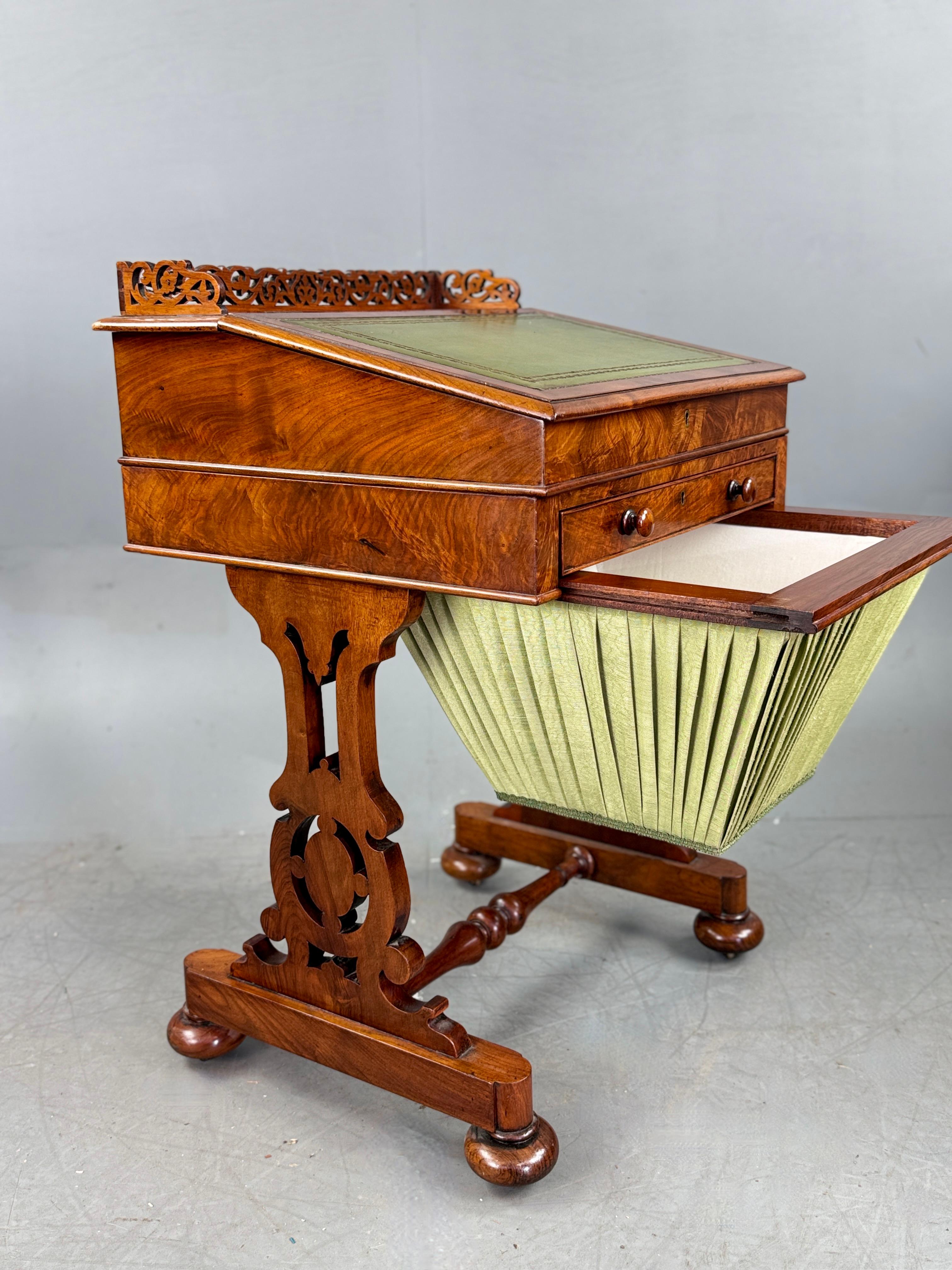 Walnut Regency walnut Davenport writing desk