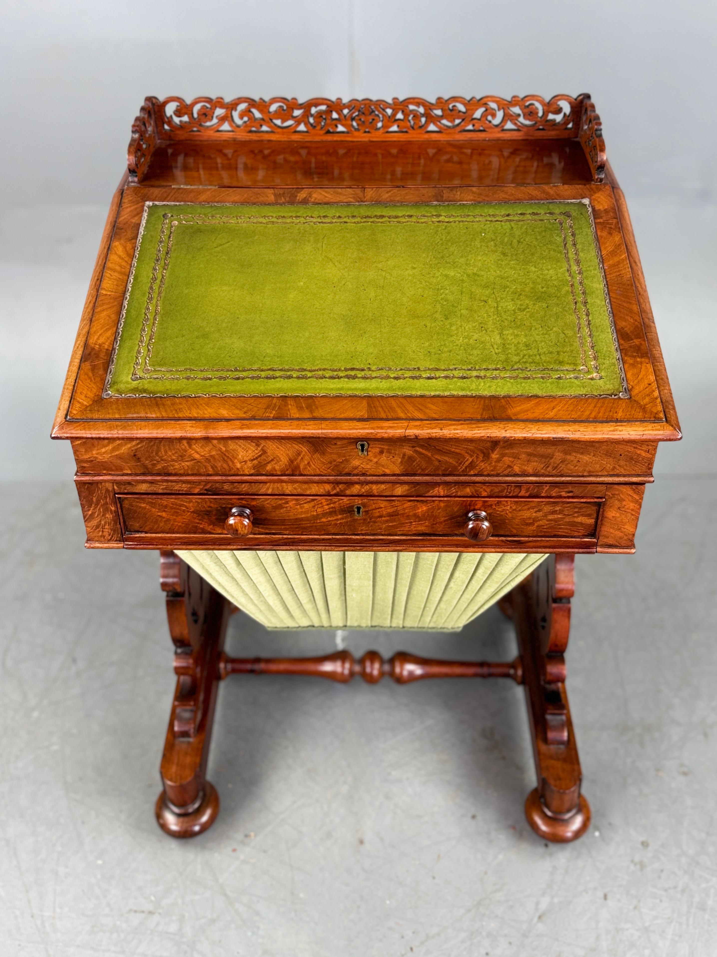 Regency walnut Davenport writing desk 1