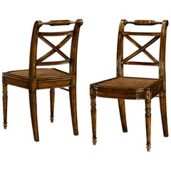 Regency Walnut Dining Chairs