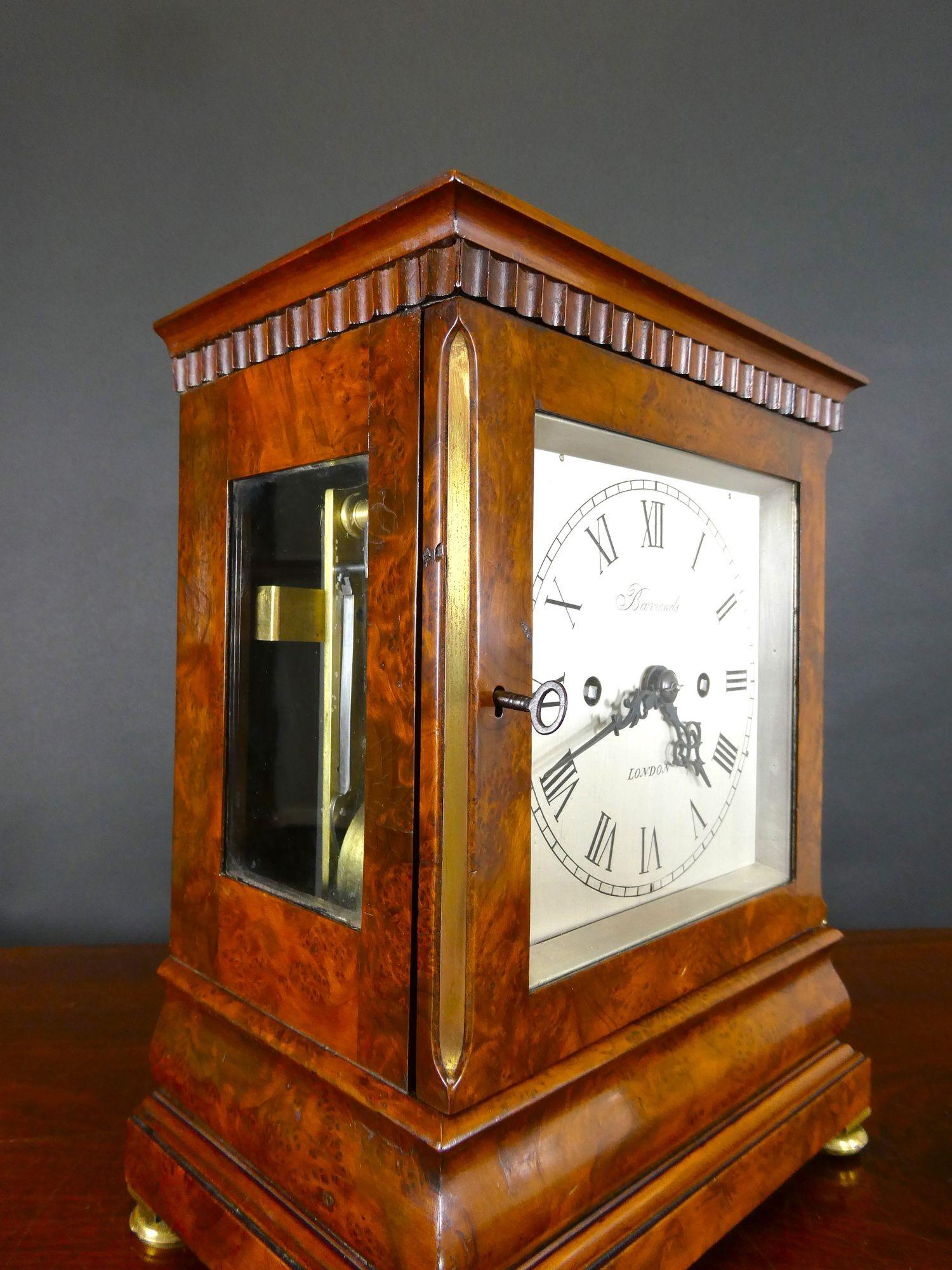 Anglais Horloge de bibliothèque Regency de Barrauds, Londres en vente