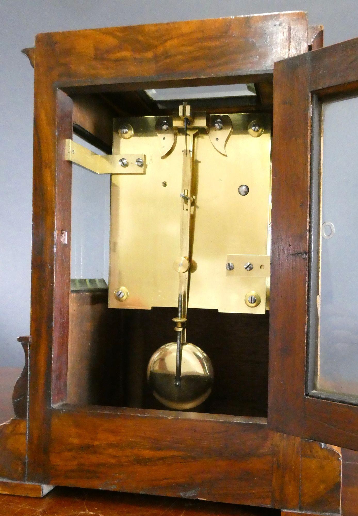 Early 19th Century Regency Walnut Library Bracket Clock, Haley & Milner, London For Sale