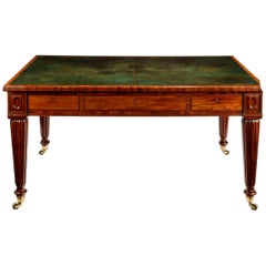 Used Regency Well-Figured Mahogany Writing Table