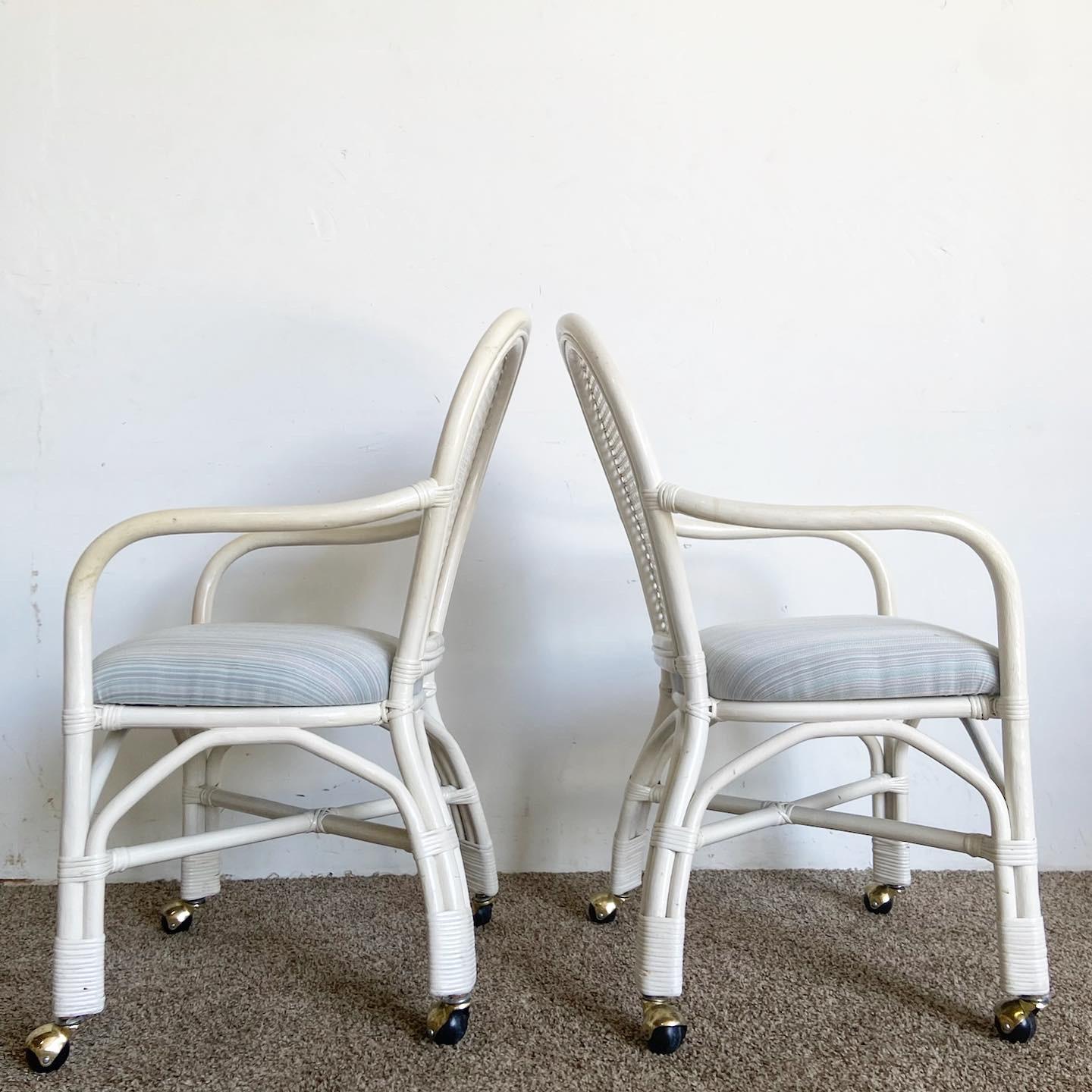 white cane back chairs