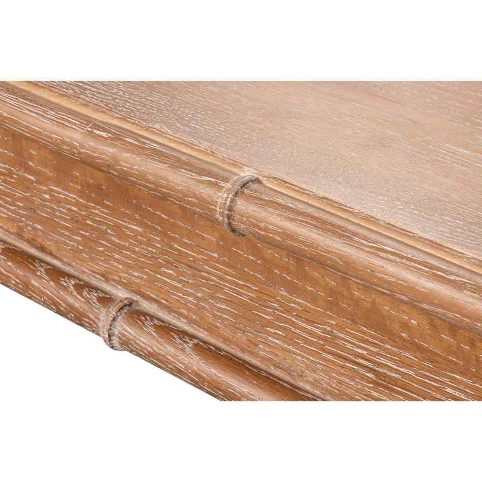 Regency Whitewashed Oak Dining Table For Sale 4