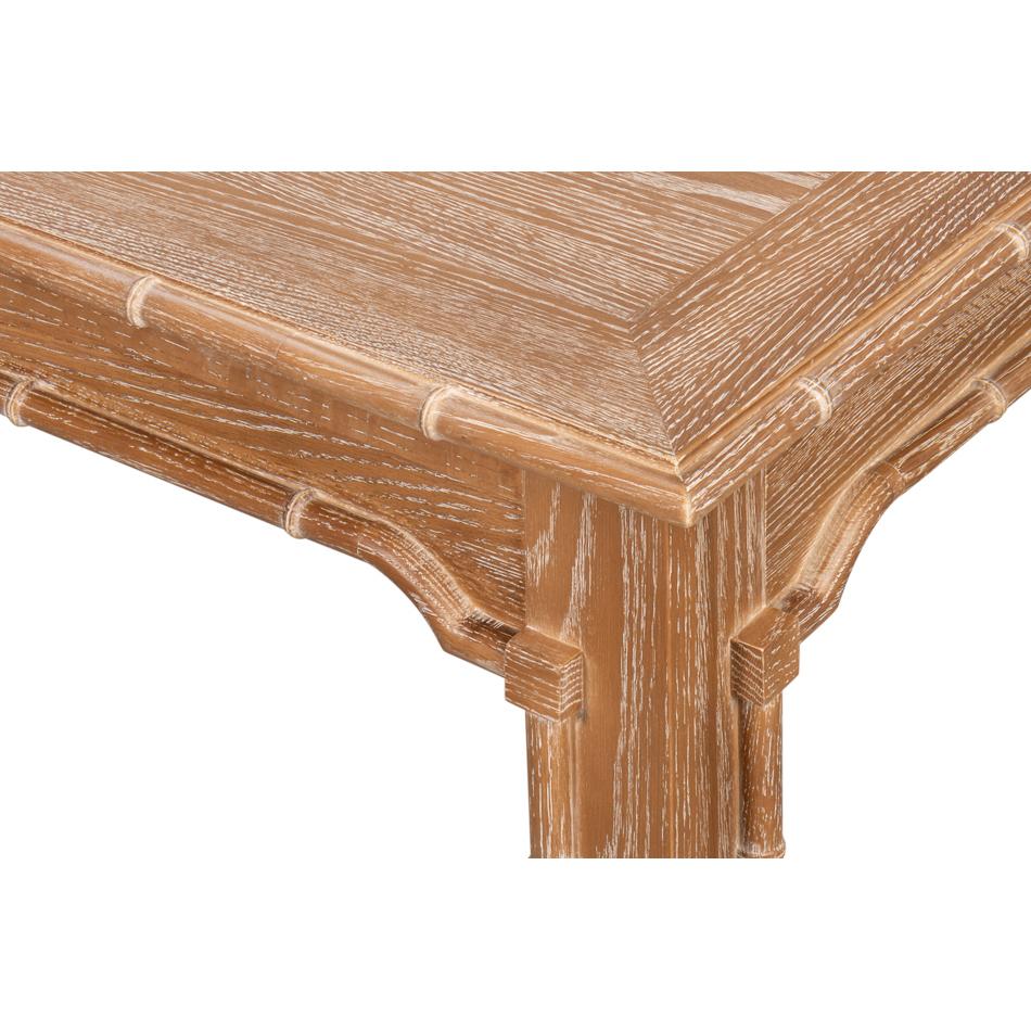Wood Regency Whitewashed Oak Dining Table For Sale