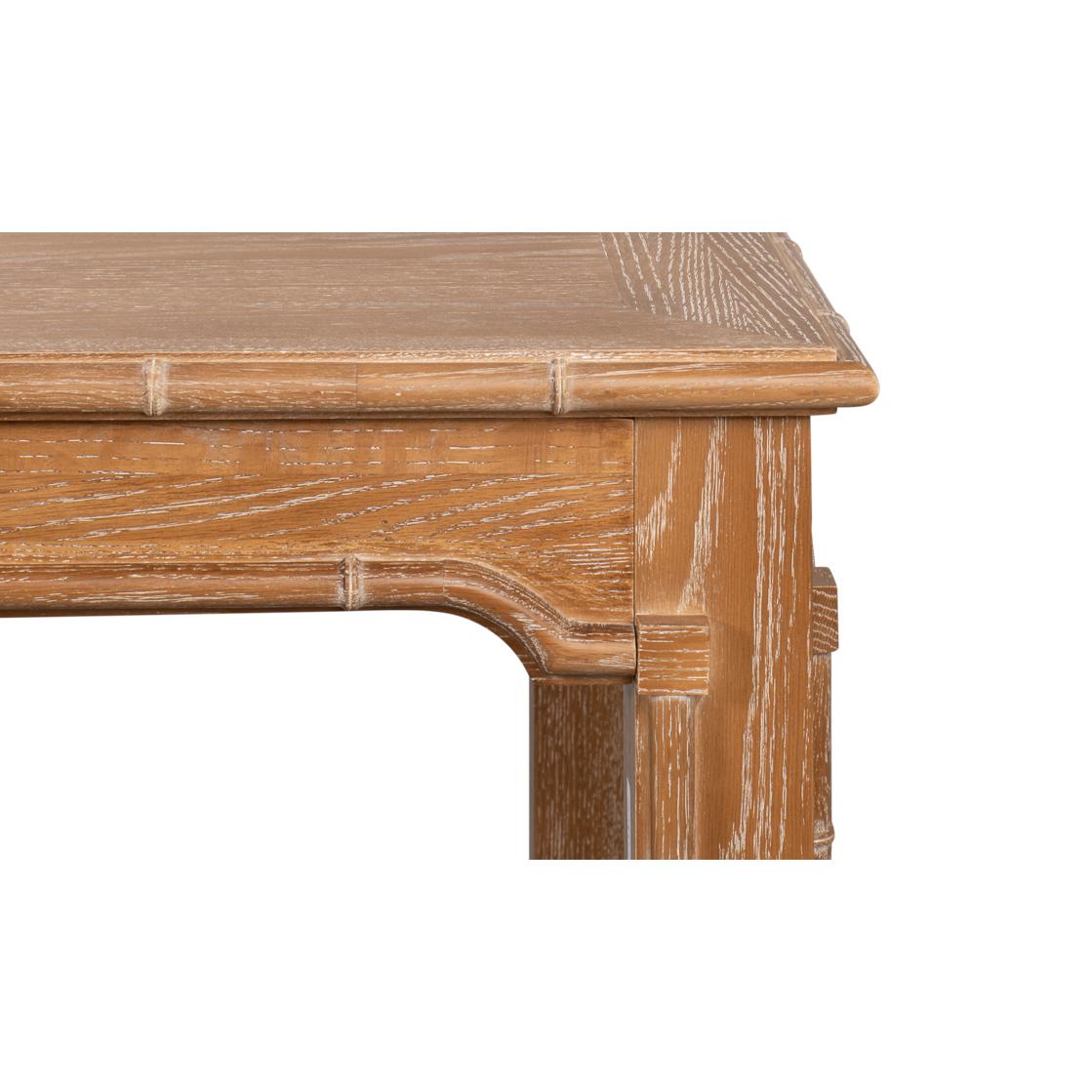 Regency Whitewashed Oak Dining Table For Sale 3