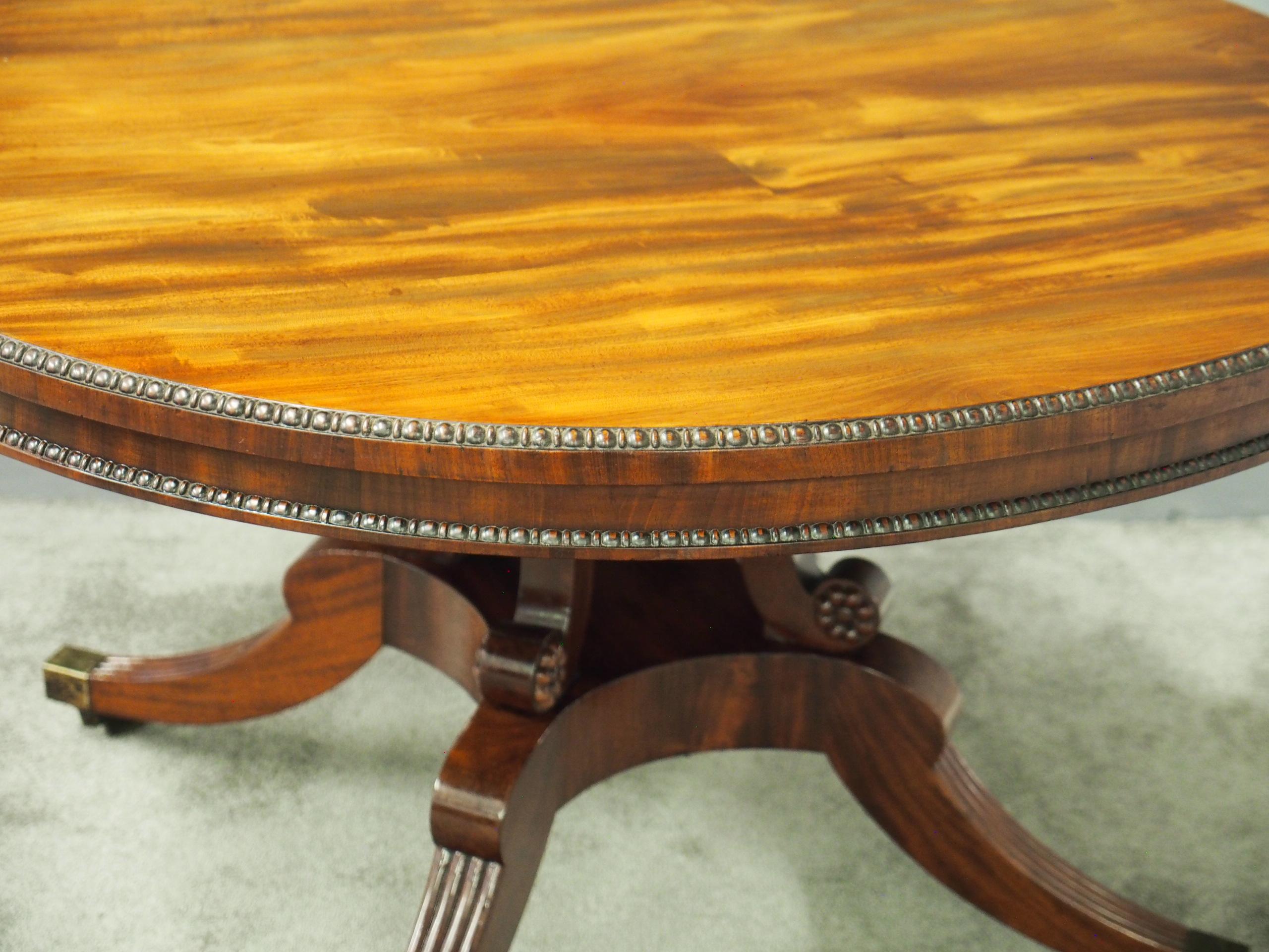Regency William Trotter Style Mahogany Breakfast Table For Sale 8