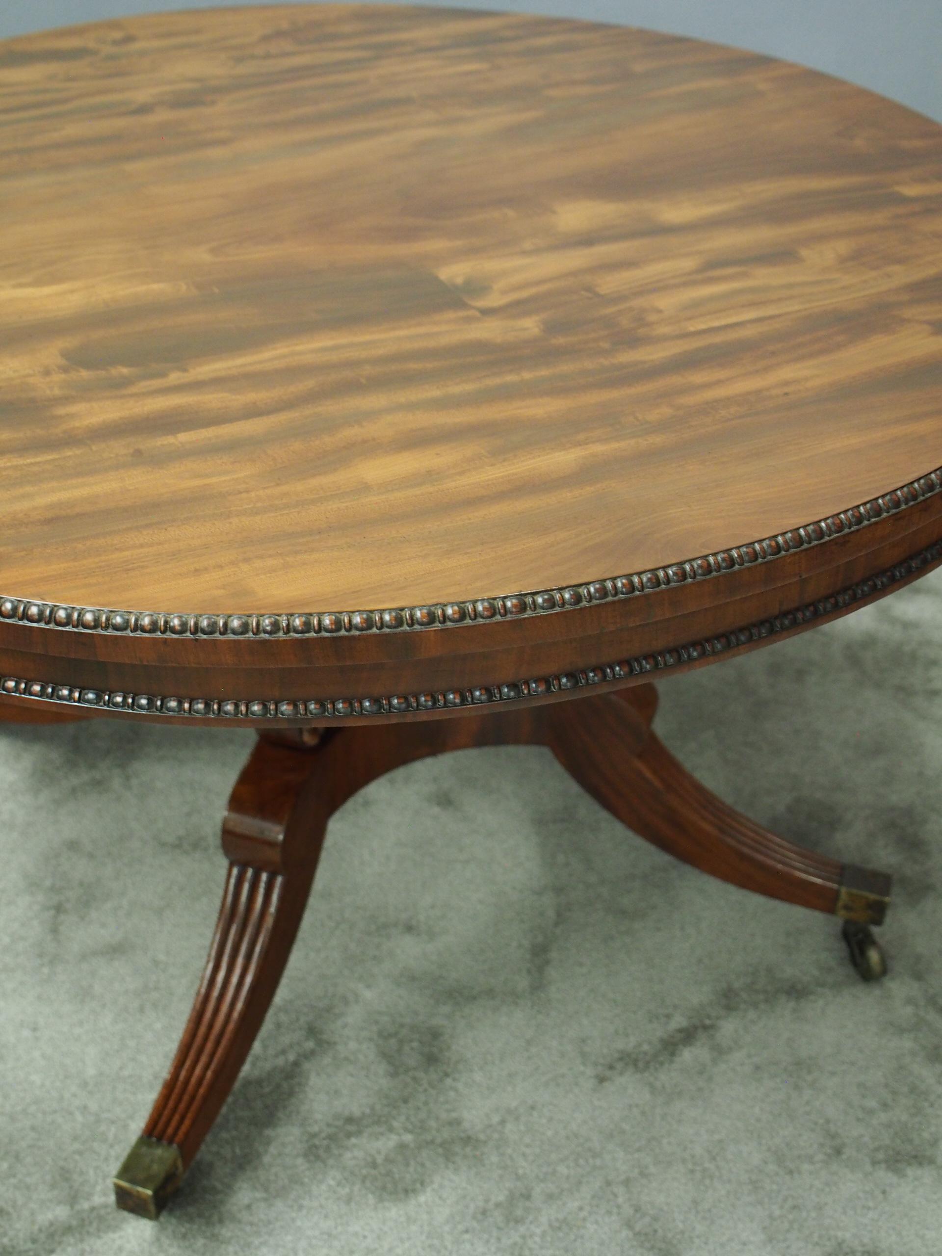 Regency William Trotter Style Mahogany Breakfast Table For Sale 3