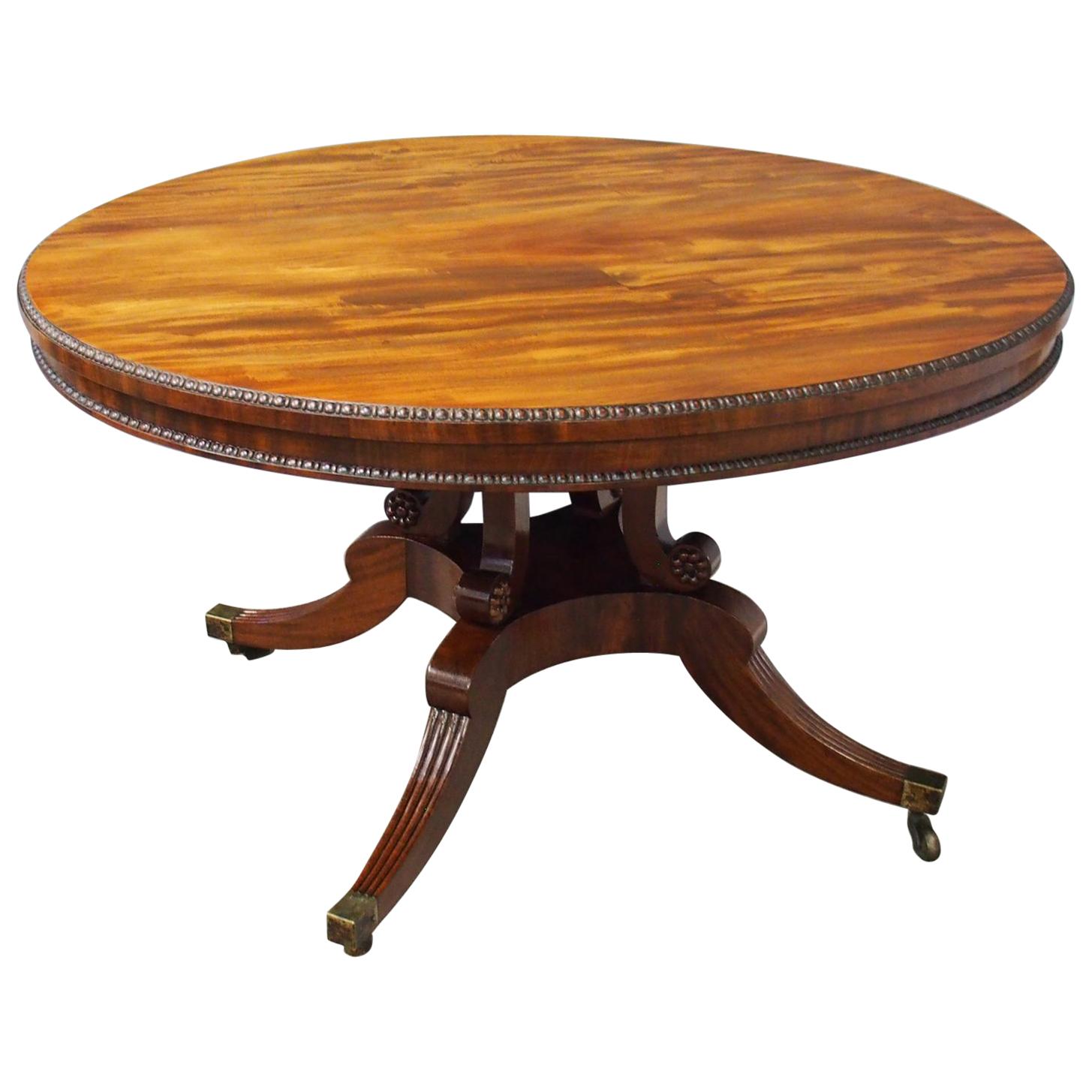 Regency William Trotter Style Mahogany Breakfast Table For Sale