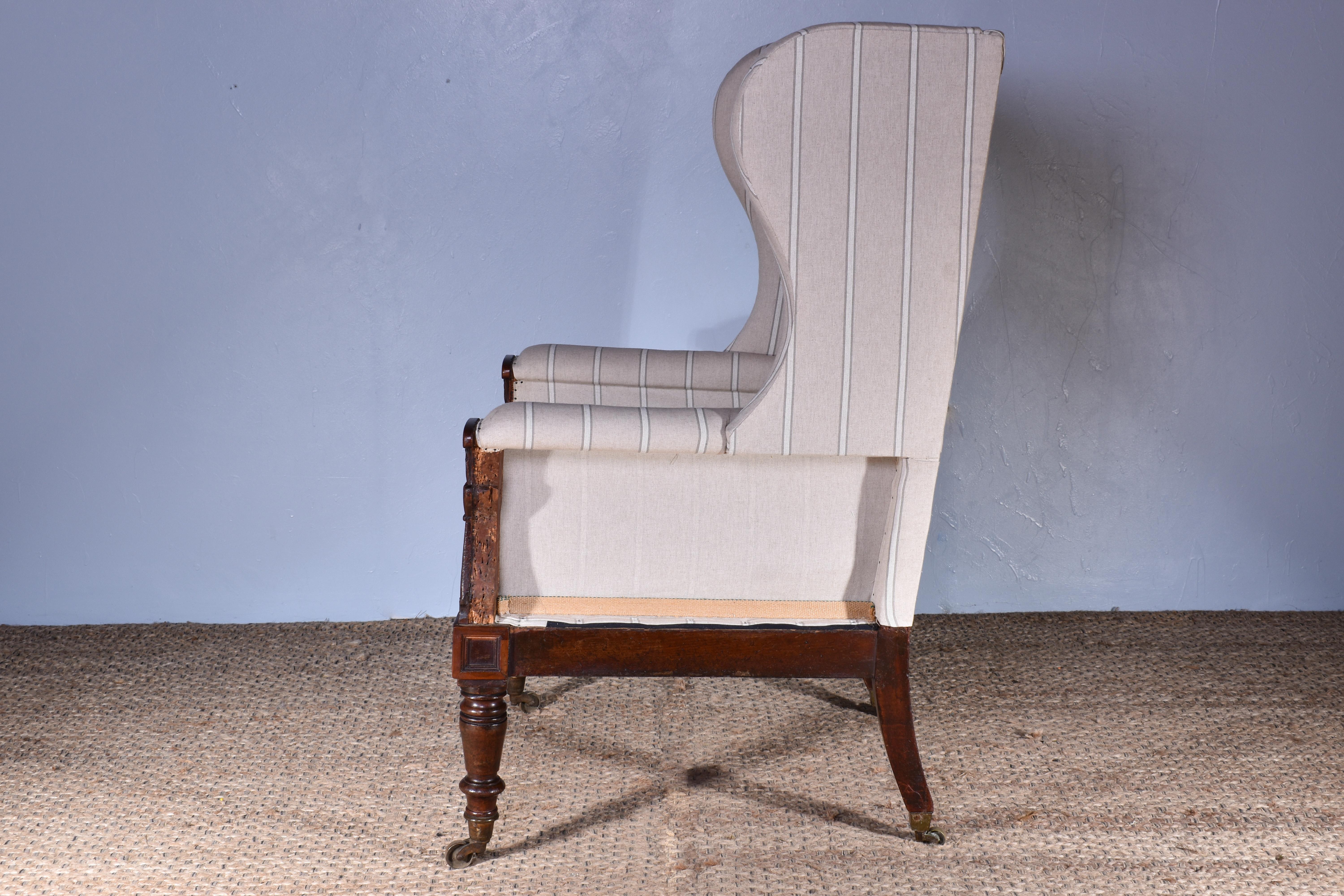 English Regency Wingback Chair