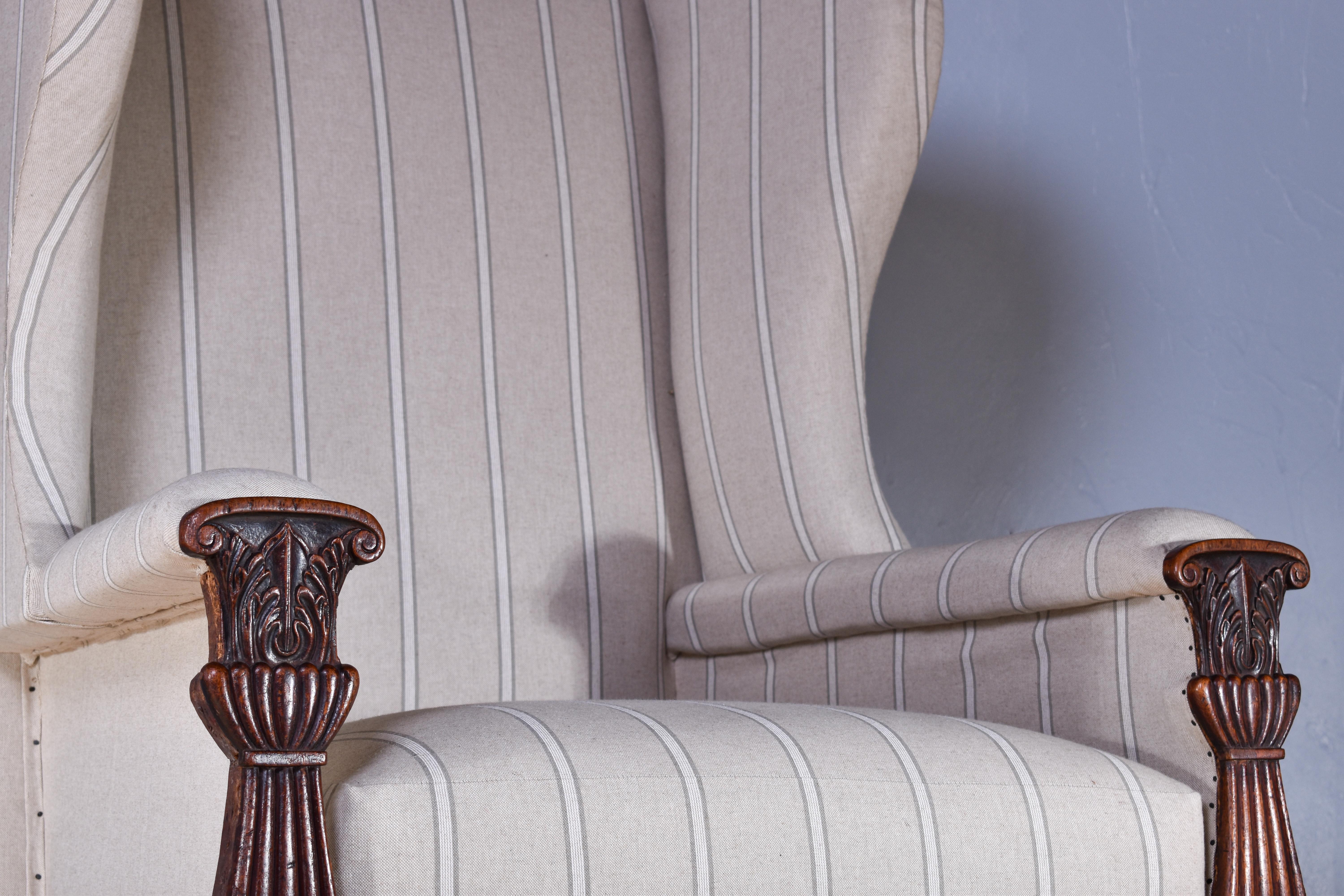 19th Century Regency Wingback Chair