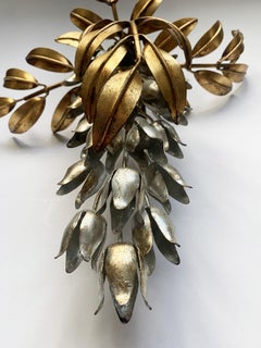 Regency Wisteria Flower Sconce by Hans Kögl in the style of Maison Jansen, 1970s
