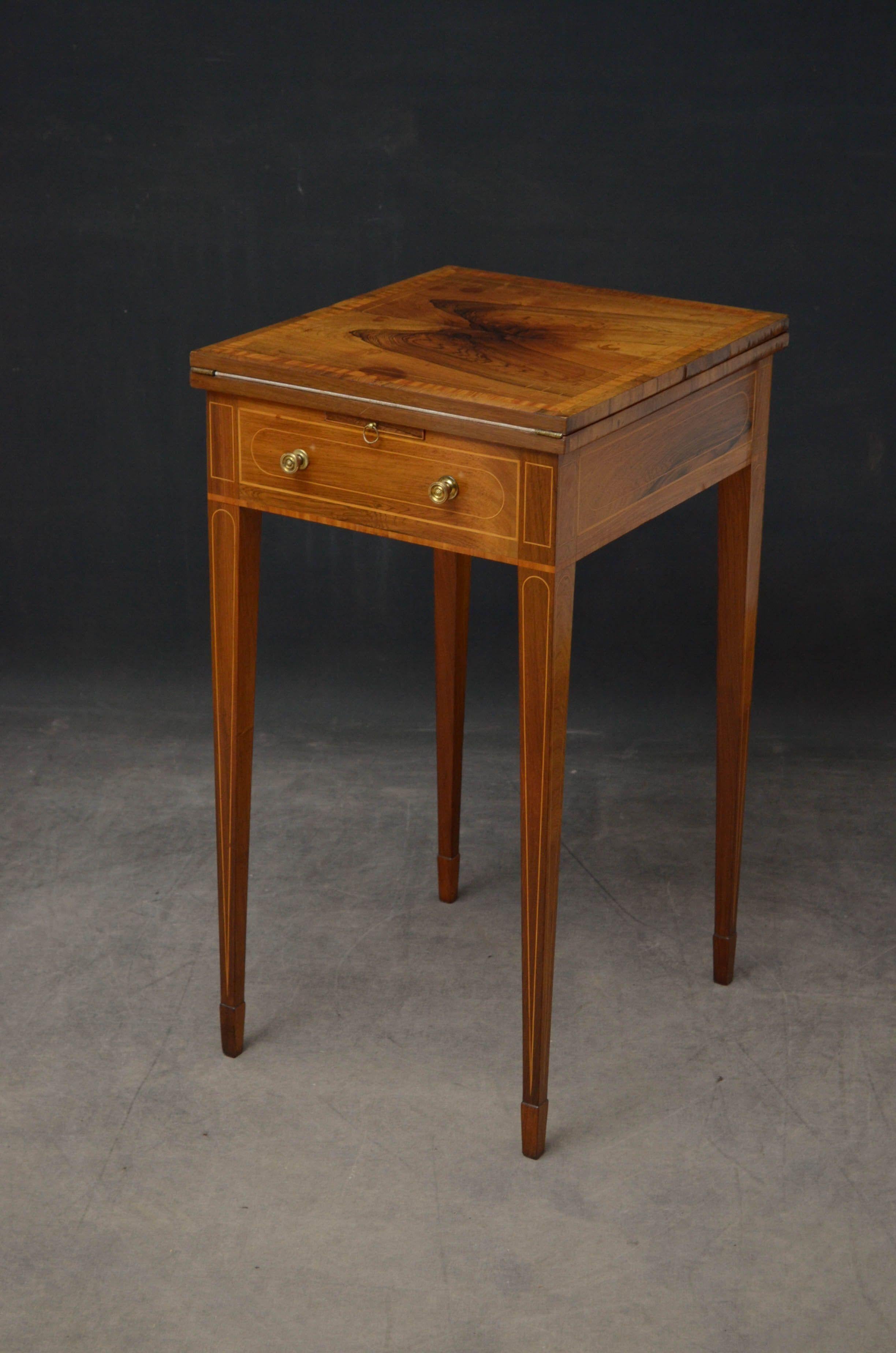 19th Century Regency Writing Table in Rosewood