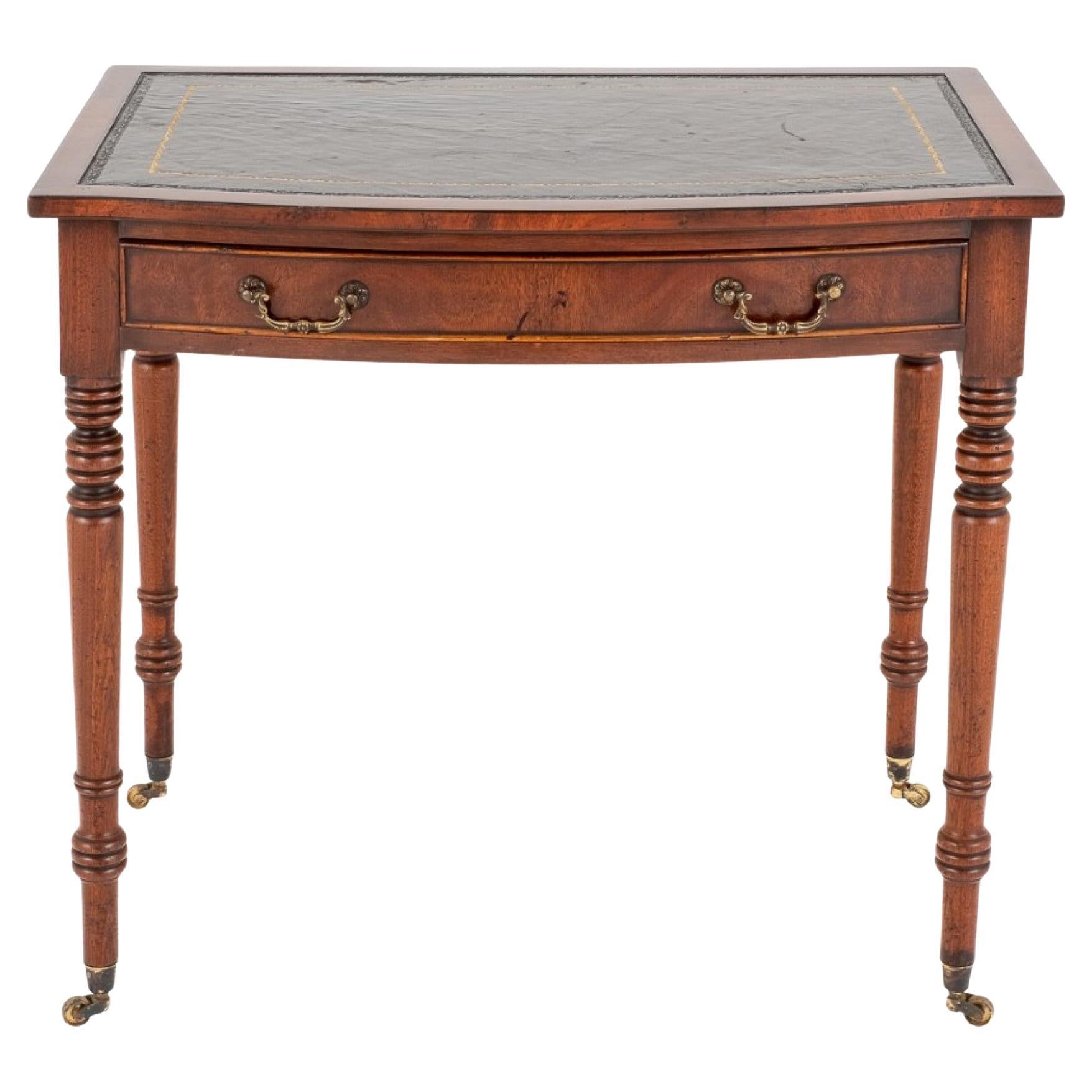 Regency Writing Table Mahogany Desk, 1890 For Sale
