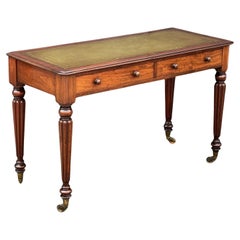 Regency Writing Table or Desk of Mahogany with Leather Top from England