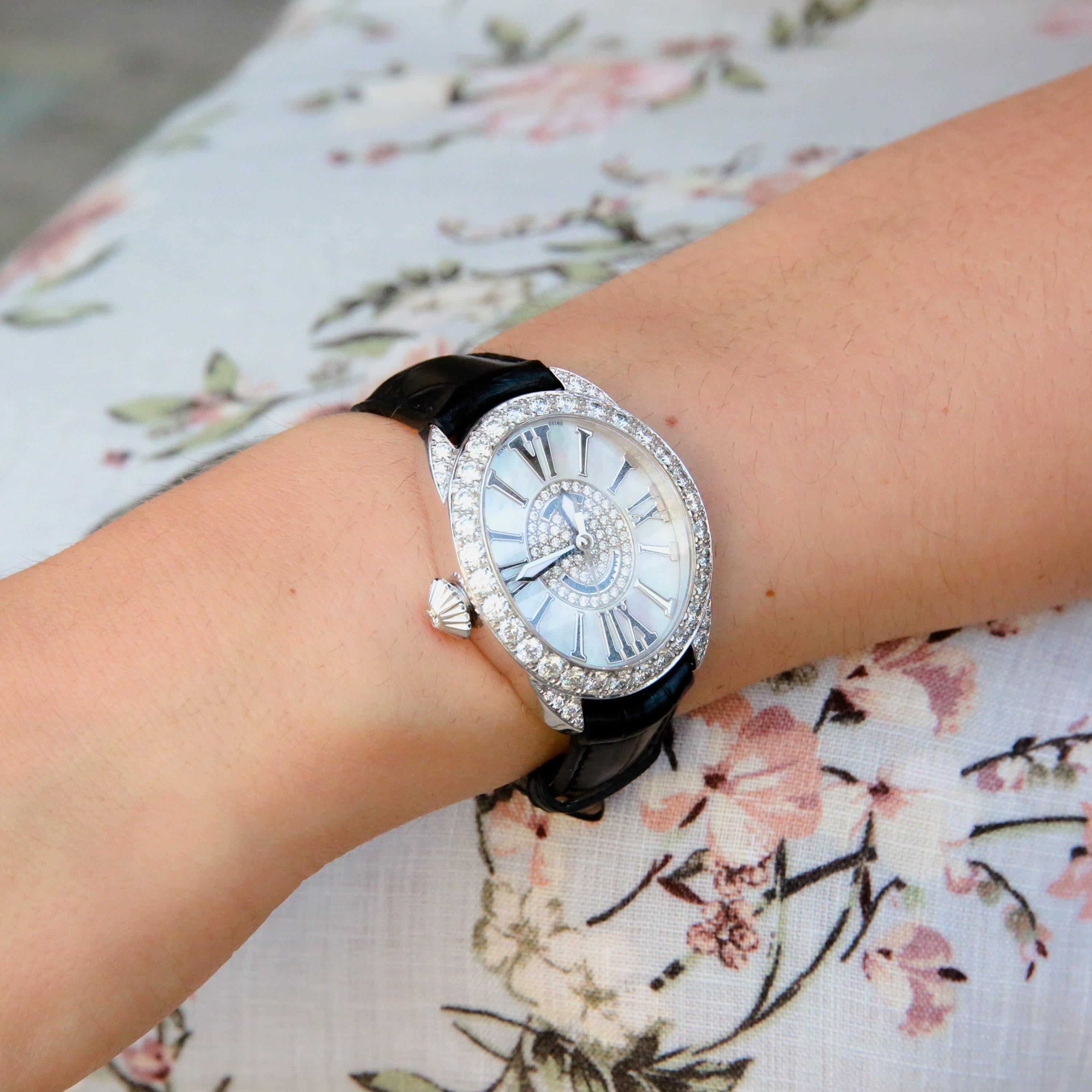 Women's Regent 3238 Luxury Diamond Watch for Women, White Gold