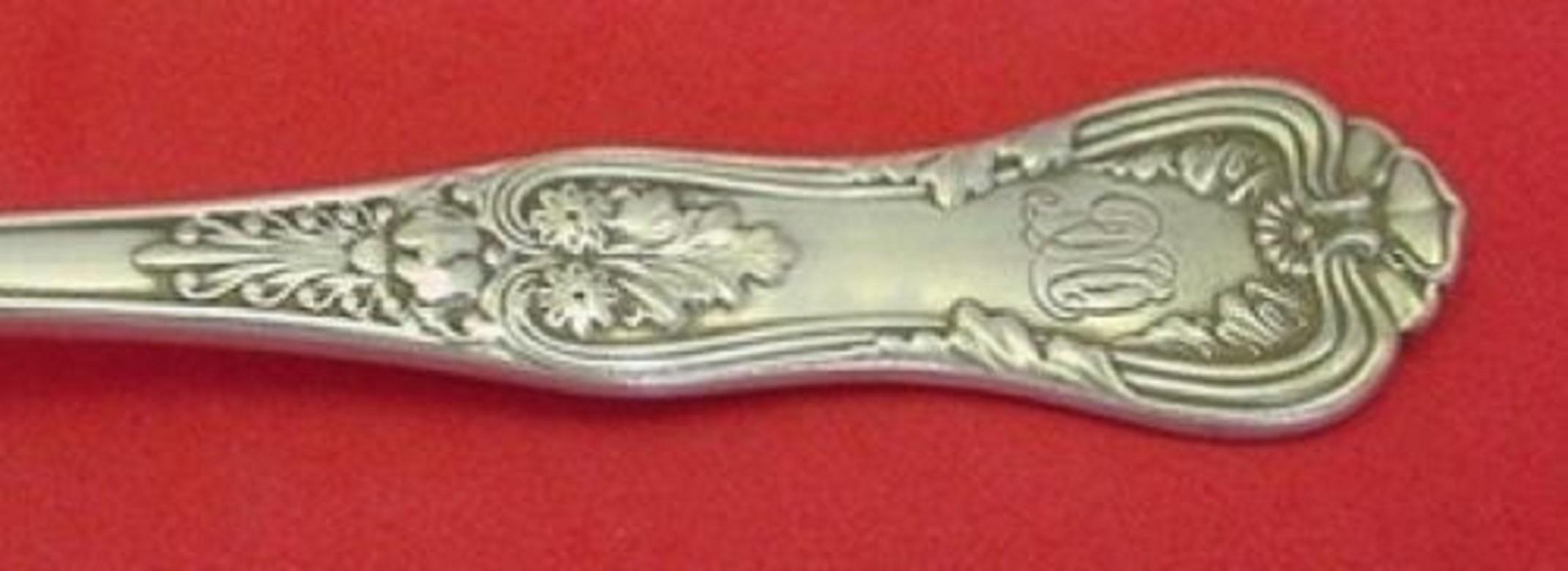 Silver plate flat handle butter spreader 5 1/2