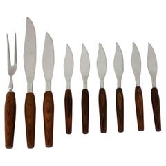 Regent Sheffield Besteck Teak und Edelstahl-Modus dänischen Steakmesser und Servieren