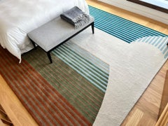 Hand-Tufted Contemporary Design Rug, 100% Premium Wool
