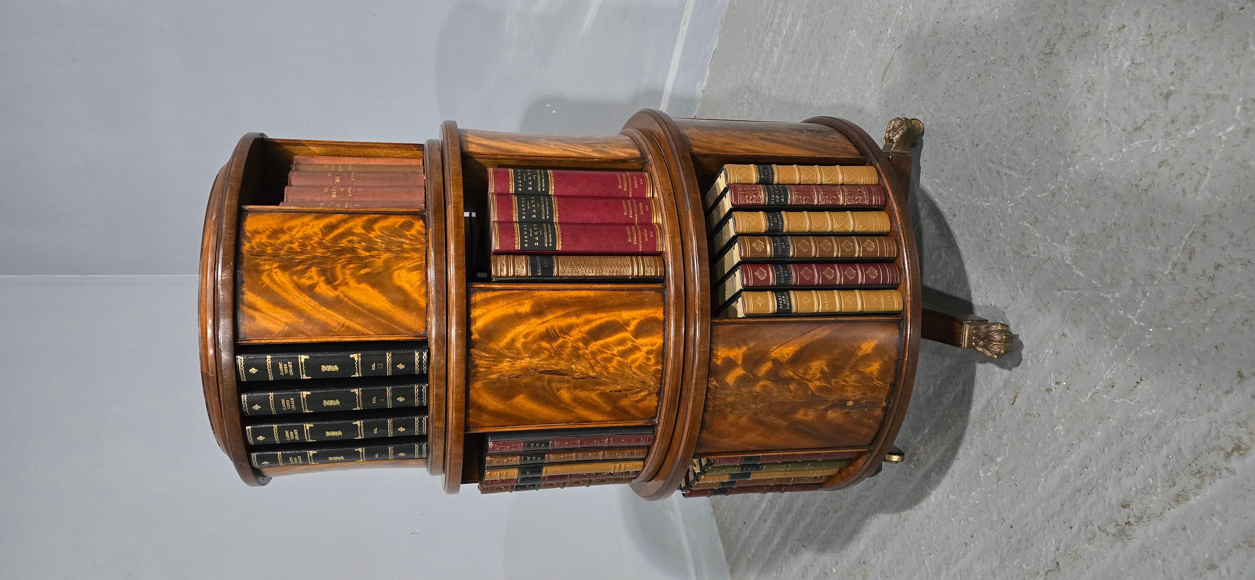 Inglese Libreria girevole in mogano Regeny