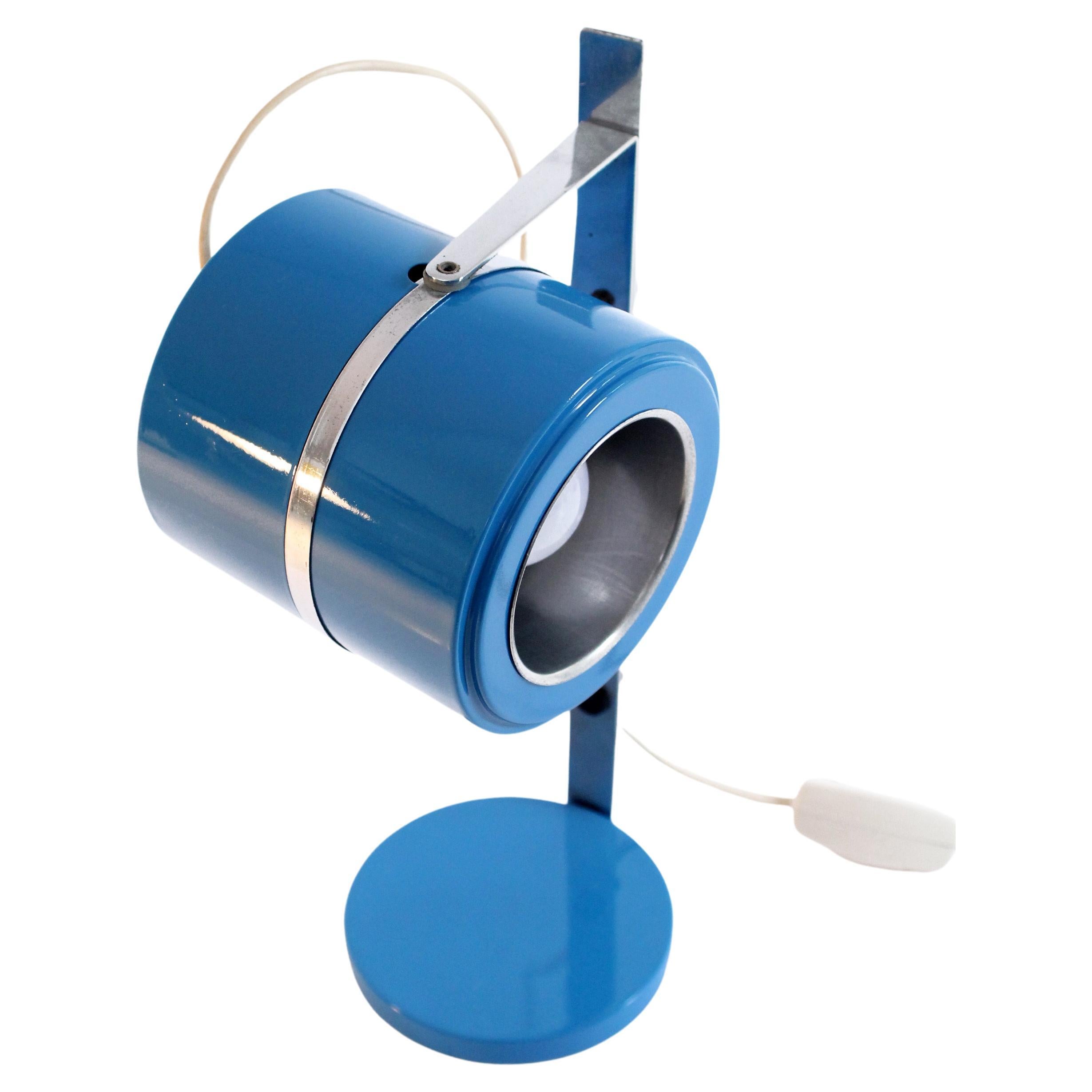 Reggiani 1970s retro Italian cylinder table/desk lamp (32h x16x13cm) Lena S373.