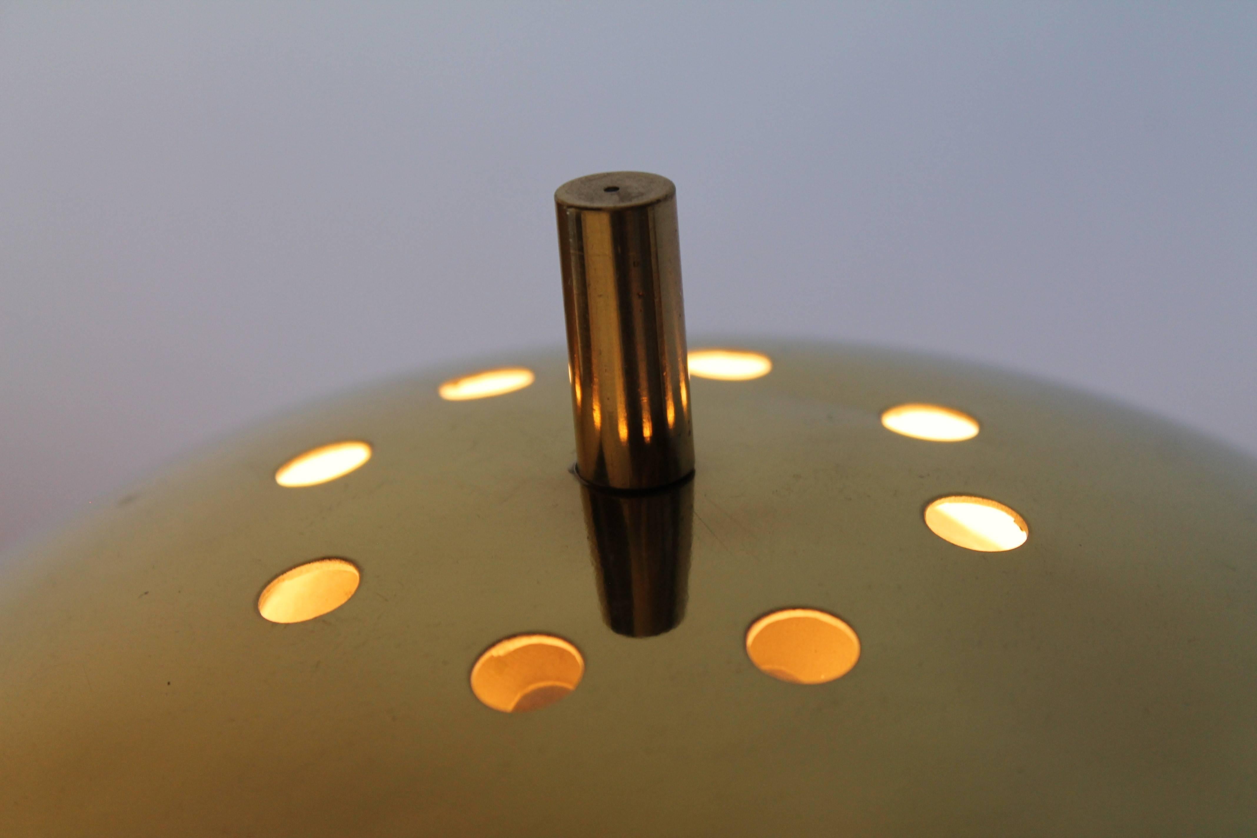 Mid-20th Century Reggiani Brass and Perspex Table Lamp Mid-Century, 1960s, Italy For Sale