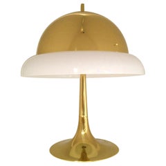 Reggiani Brass and Perspex Table Lamp Mid-Century, 1960s, Italy