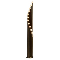 Reggiani Brass Floor Lamp, Italy 1975