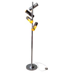 Reggiani Chrome Floor Lamp – Italy, 1970s