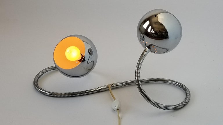 Mid-Century Modern Reggiani Extra Long Snake  Floor or Table  Lamp  , 1960s , Italy For Sale