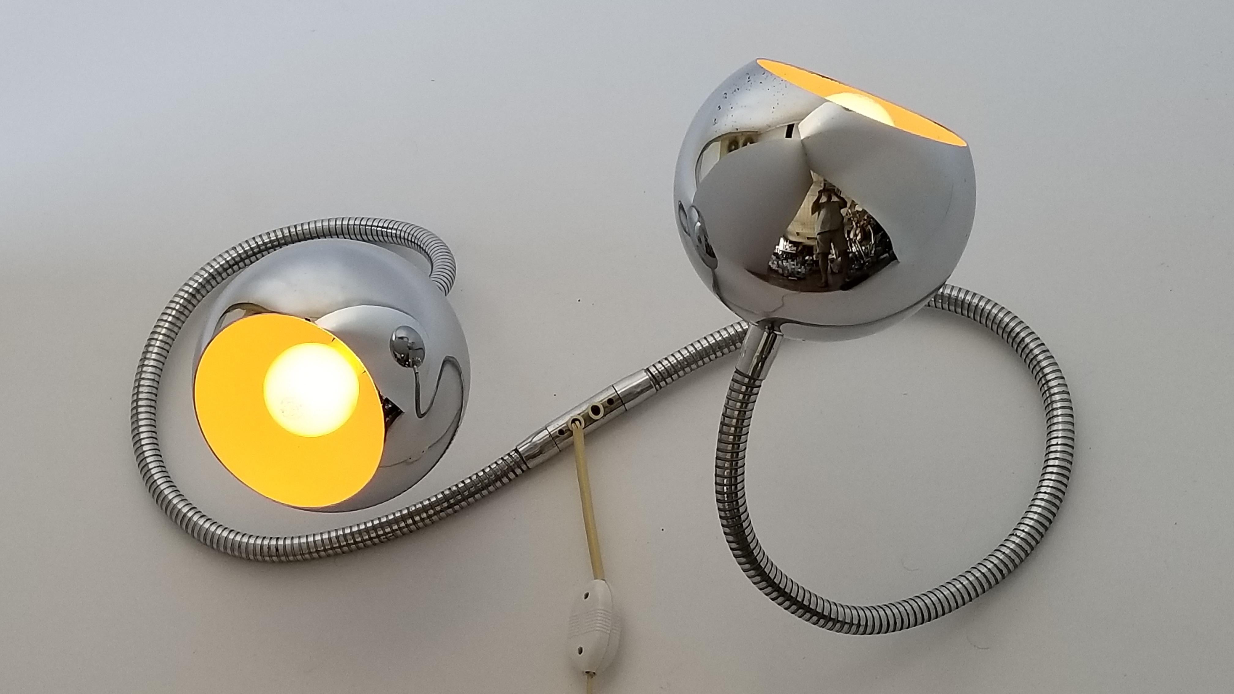 Mid-Century Modern Reggiani Extra Long Snake  Floor or Table  Lamp  , 1960s , Italy