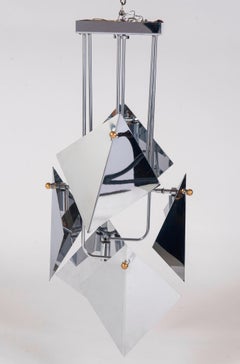 Reggiani Italian Chrome Chandelier