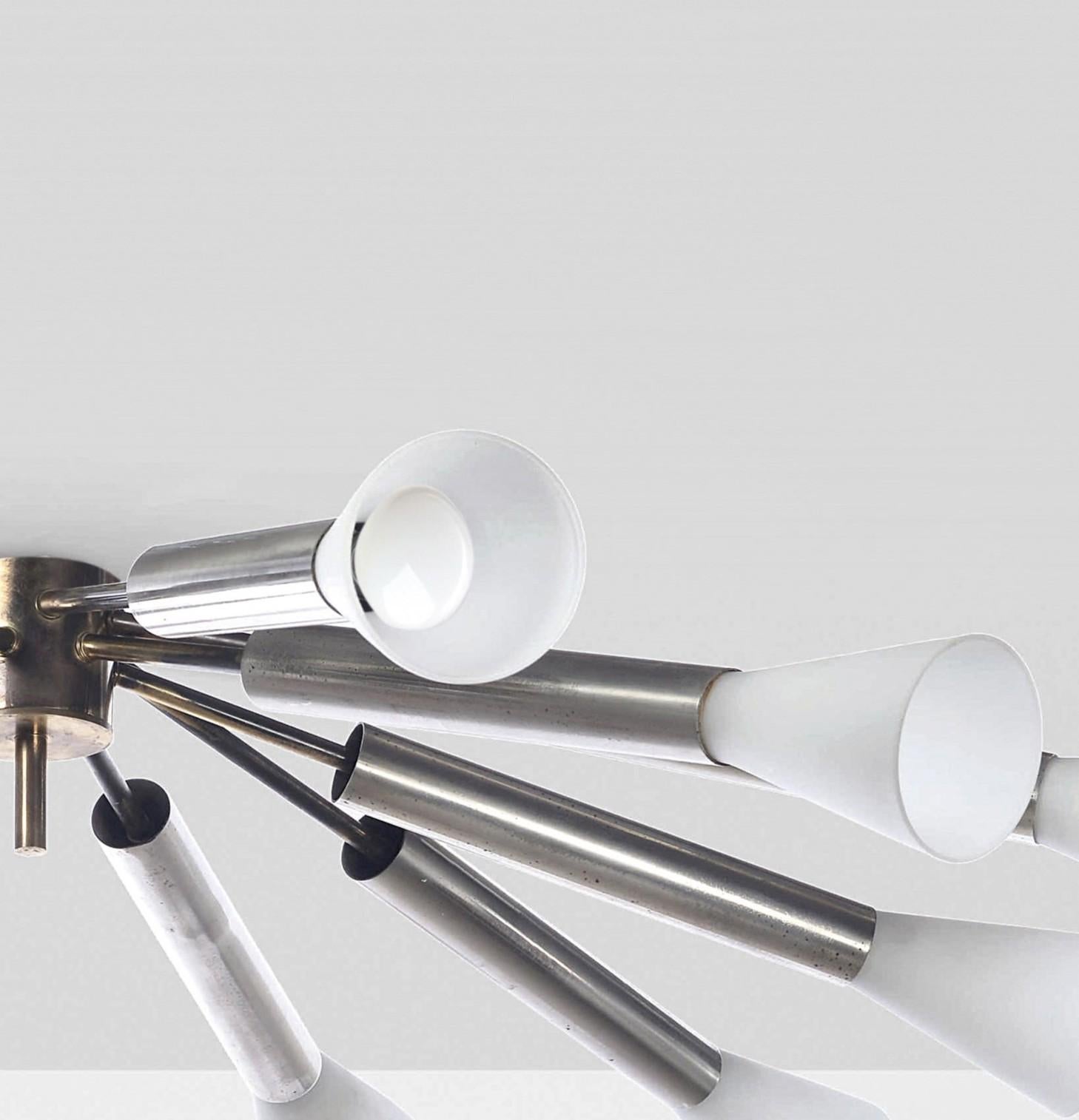 Reggiani, Deckenleuchte, Italien, 1960er Jahre im Zustand „Gut“ im Angebot in Milano, IT