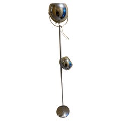 REGGIANI - Steel floor lamp with 2 adjustable diffusers - Italy 1970.