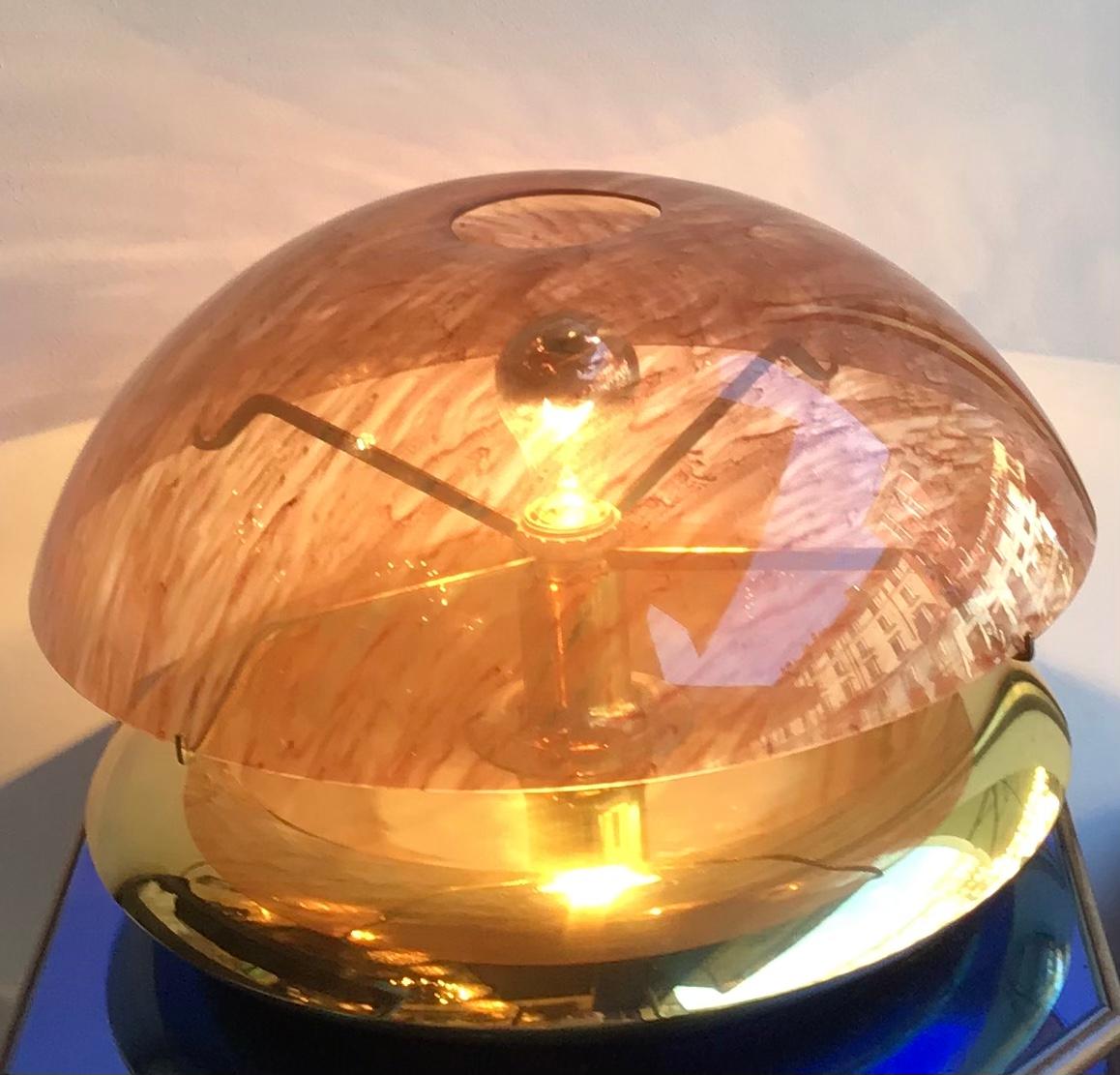 Reggiani “Medusa” Table Lamp Brass Perspex, 1970, Italy For Sale 5