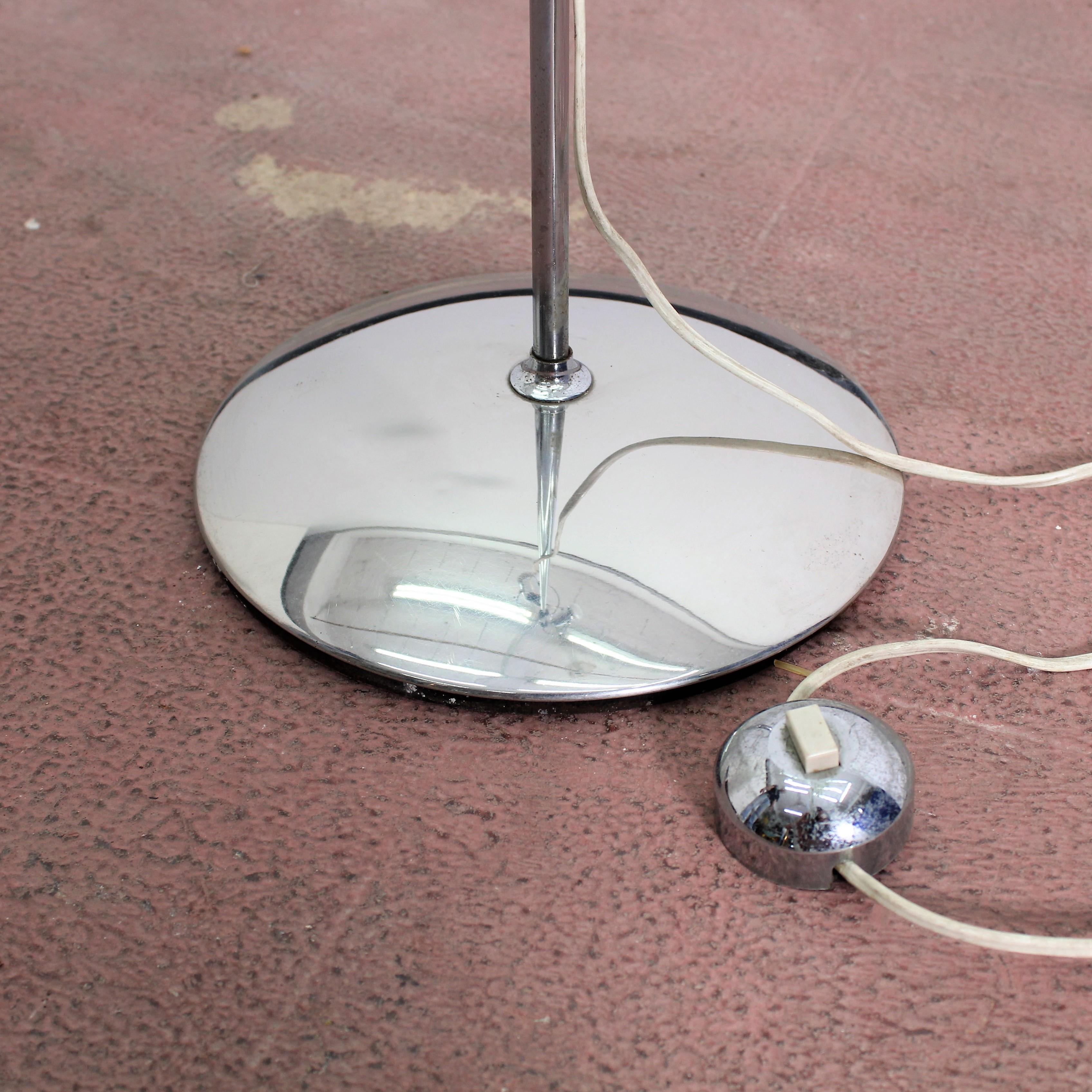 Vintage Reggiani Midcentury Chromed Floor Lamp Adjustable Spots, Italy, 1970s 1