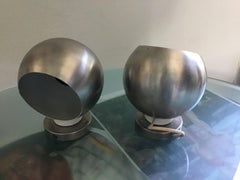 Reggiani Sconces Adjustable Metal Crome 1965 Italy