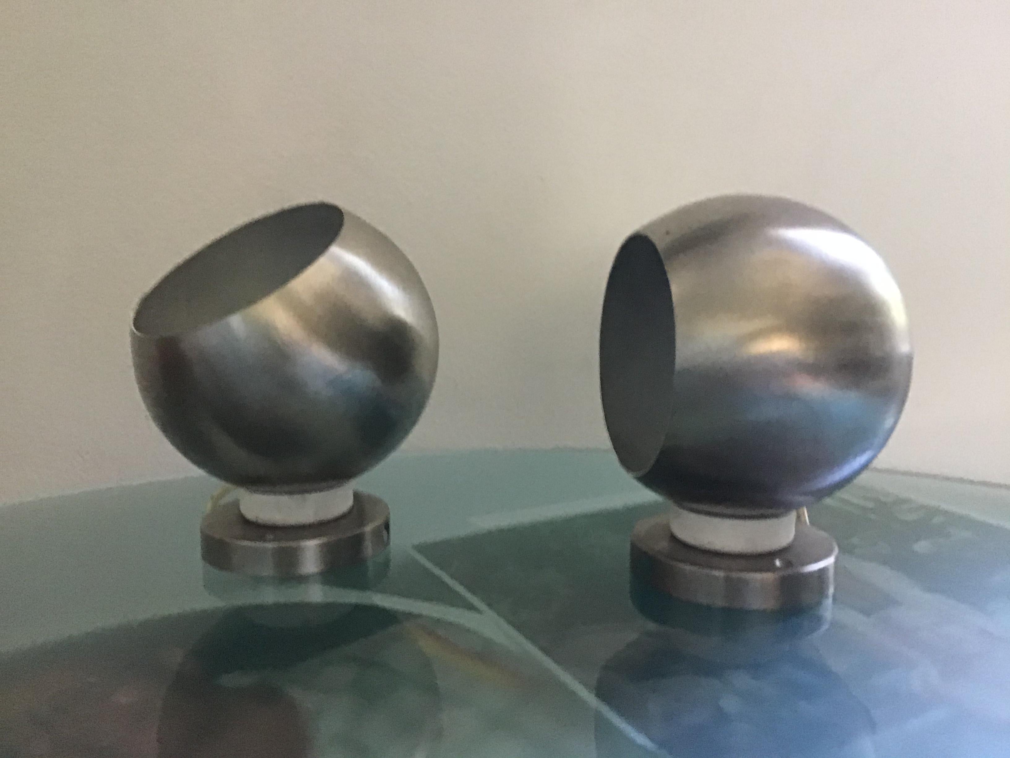 Reggiani Sconces Adjustable Metal Crome 1965 Italy In Good Condition For Sale In Milano, IT